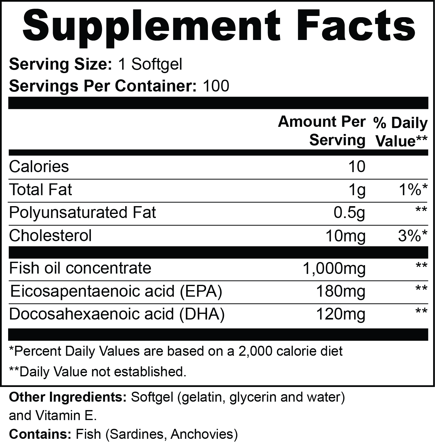 Kenkō Omega-3 EPA 180mg + DHA 120mg