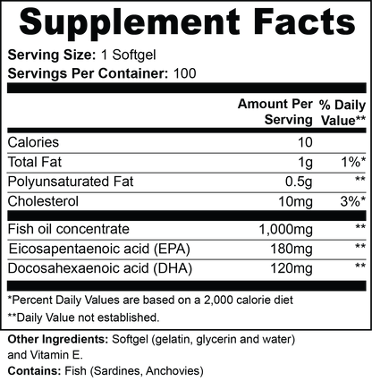 Kenkō Omega-3 EPA 180mg + DHA 120mg